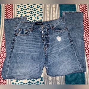 Aeropostale 90s super high rise distressed jeans